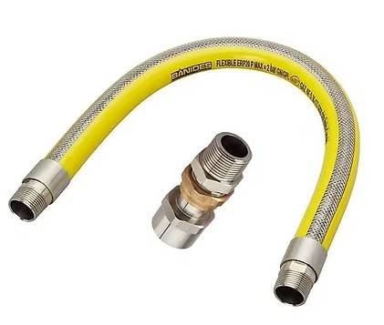 FLEXIBLE INOX ERP M/M 3/4" 2 BAR MAXI + RACCORD 3P 1.5M NF115 D 36-123 FLI025
