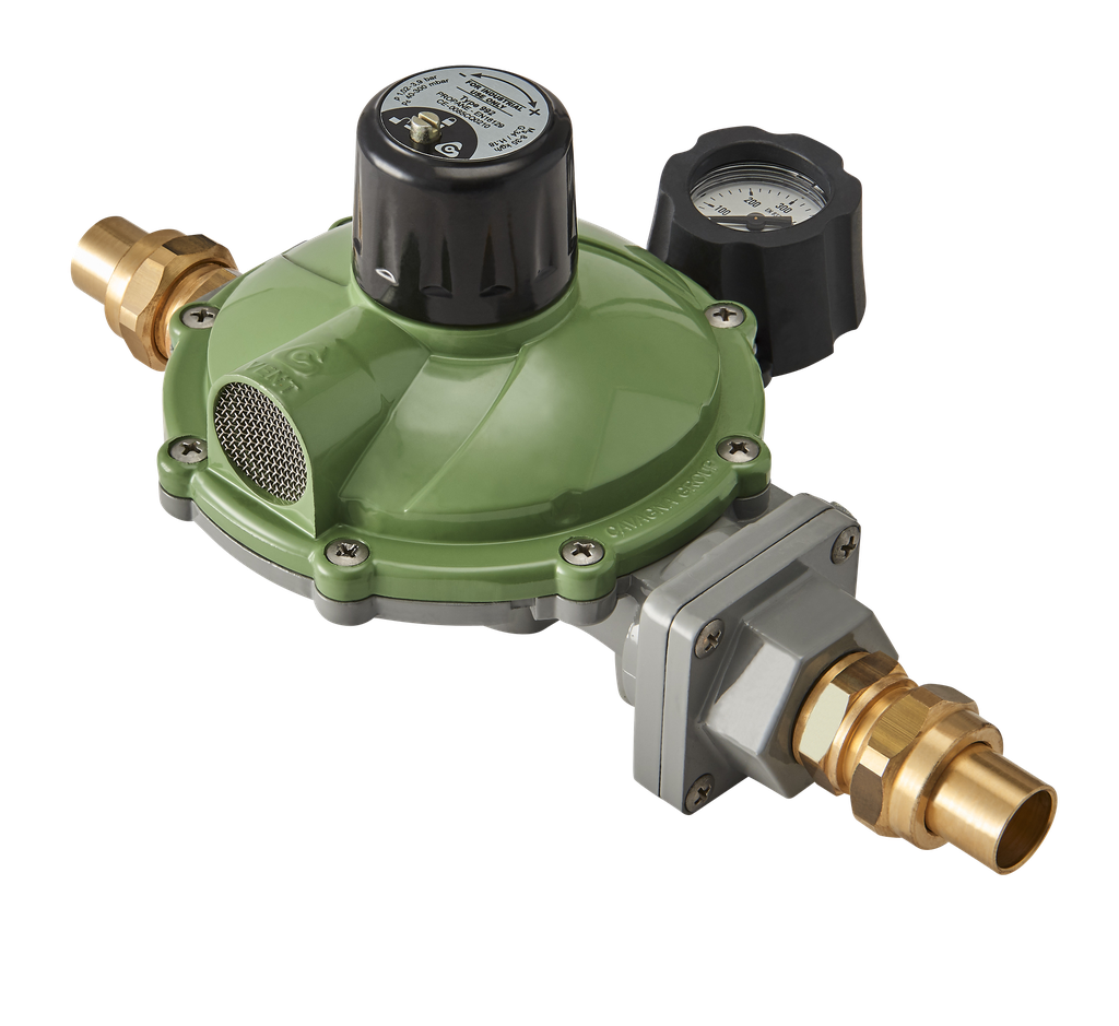 DETENDEUR PROPANE REGLABLE 8-35 KG/H - 40 A 300 MBAR / MÂLE / MÂLE 3/4"