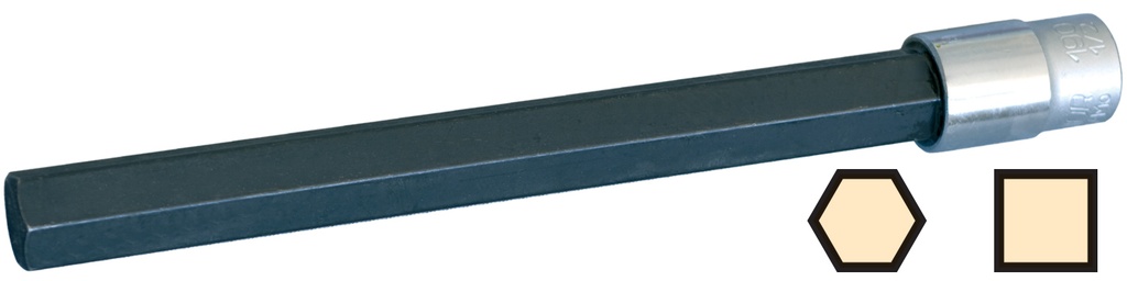 DOUILLE PRISE DE BRANCHEMENT TUBES PE HEXA-CARRE 17MM LONG 130MM