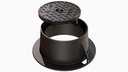 BOUCHE A CLE RONDE S600 N°4 S600C4A CLASSE C250 NF-VOIRIE / FERMETURE COMPTEUR GAZ ENTERRE Ø340MM