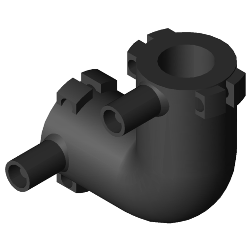 COUDE 90° MONOBLOC D20 F/F NF136 - 8022241 CF020090 §