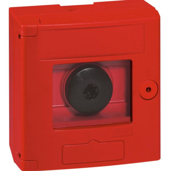 INTERRUPTEUR COUP DE POING COFFRET ROUGE DOUBLE POSITION POSE SAILLIE ICP001 §