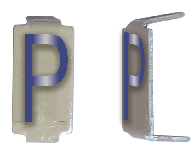 LOT 25 LETTRE 6X11 ALU IVOIRE/BLEU PRE-PLIEE P *