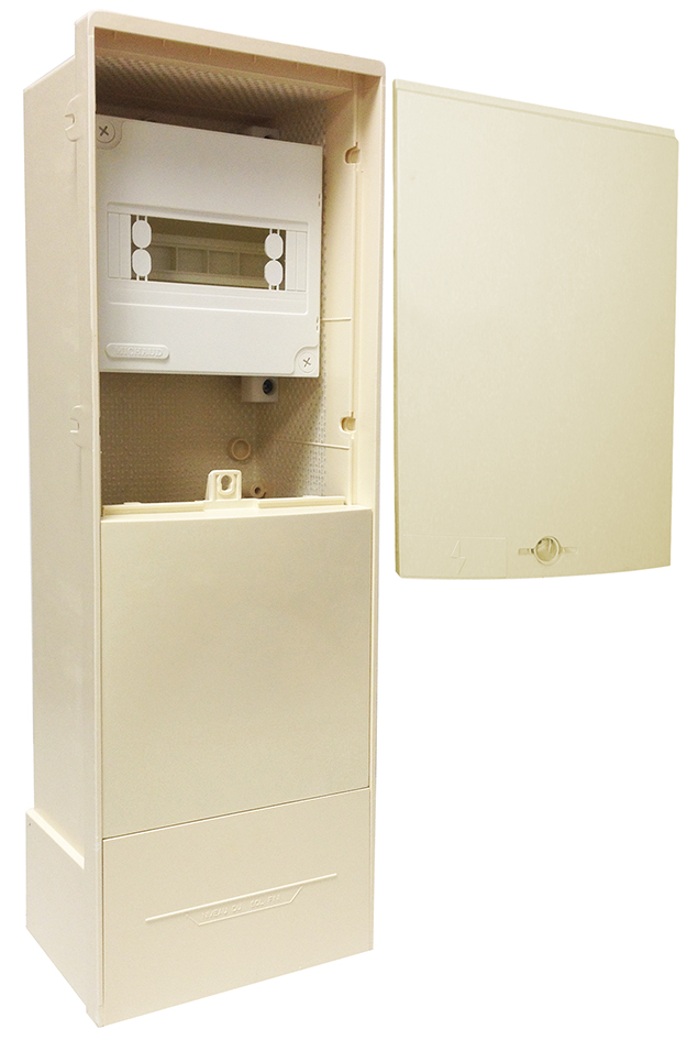 BORNE CIBE SERRURE RECTANGLE SIGLE ECLAIR + SUPPORT 9 MODULES *