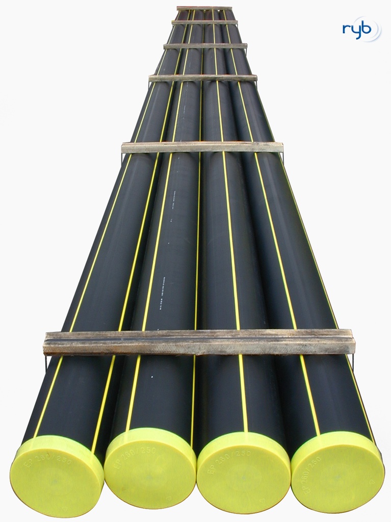 TUBE PEHD 100 GAZ Ø90 MOP10 SDR11 EP8.2MM NF114 BARRE 6M TUGB090 §