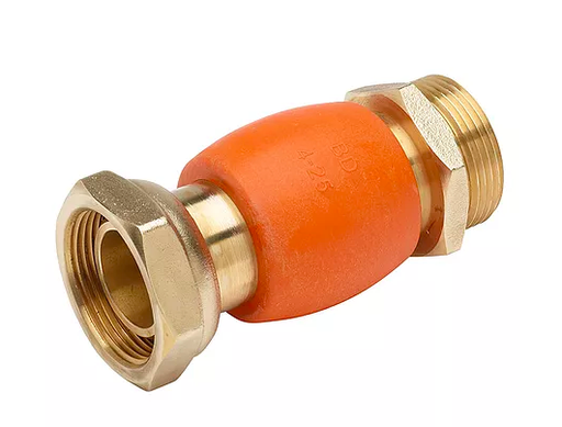 [BAN2671332] RACCORD ISOLANT JSC DN32 MÂLE1"1/2-ECROU 1''1/2,L110MM