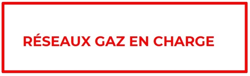 [ETI200] ETIQUETTE "RESEAUX GAZ EN CHARGE" 200X100 RECTO "ENTREPRISE PRESTA