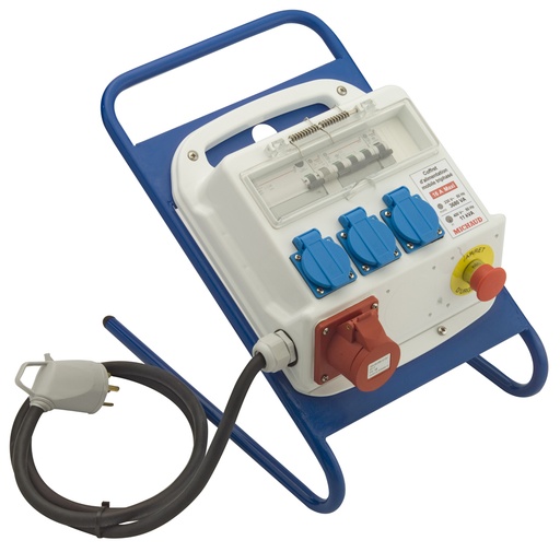 [MICP481] COFFRET D'ALIMENTATION MOBILE 3 MONO + TRI + PIED